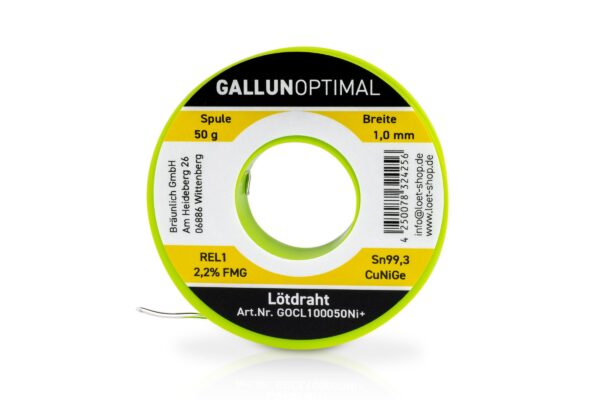 GALLUNOPTIMAL ISO-Core Clear Sn100Ni+