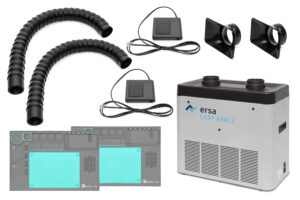 Filtergerät EASY ARM 2, Set mit 2x Omniflexarm, 2x eckige Düse, 2x Standby-Schalter