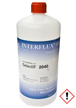 Interflux Flux Select IF 2040, water-based, no-clean halogen-free ORL0, 1l bottle
