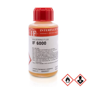 Interflux IF6000, rosin-based, halogen-free for rework, ROL0, 100ml bottle
