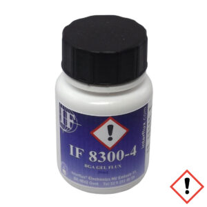 Interflux Flux Gel 8300 halogen-free for rework, viscosity 70kcps, REL0, brush bottle 30cc