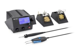 ERSA i-CON2V MK2 ESD 2-channel soldering station with SD slot, i-TOOL 150W & CHIP-TOOL Vario 2x40W, auto-standby