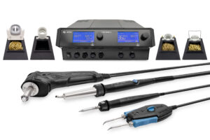 VARIO 4 MK2, ESD 4 Kanal Löt-& Heißluftstation mit Vakuum, i-TOOL MK2 + CHIP-TOOL VARIO + X-TOOL VARIO + i-TOOL AIR S, Auto-Standby